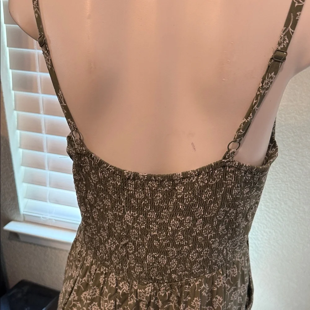 Old navy Green Floral Jumpsuit - L - Picture 4 of 8